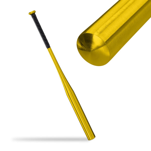 Basebollträ i gyllene aluminium