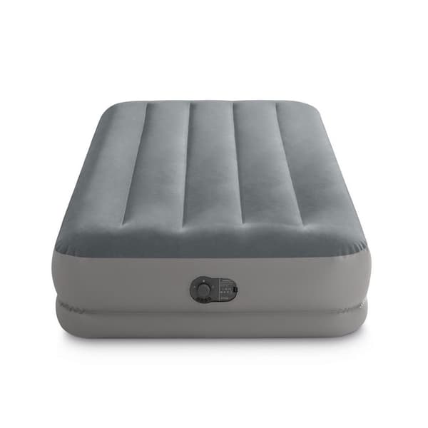 Enkel luftmadrass med inbyggd pump, 191x99x30 cm