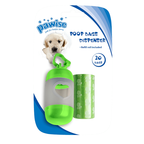 Pawise Poop Bags Dispenser (inkl. 2 x 20 poser)