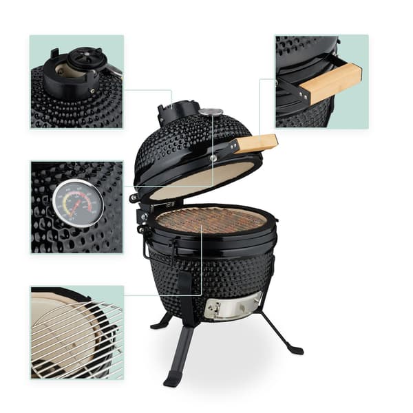 Keramisk Kamado-grill – Mångsidig för grillning och bakning