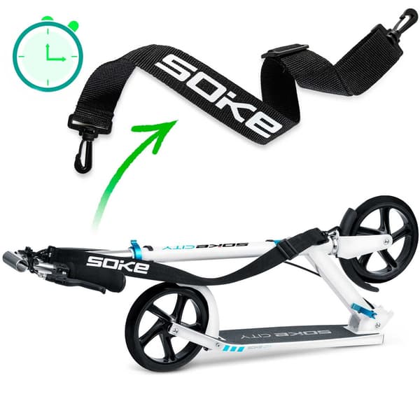 Vit SOKE CITY sparkcykel