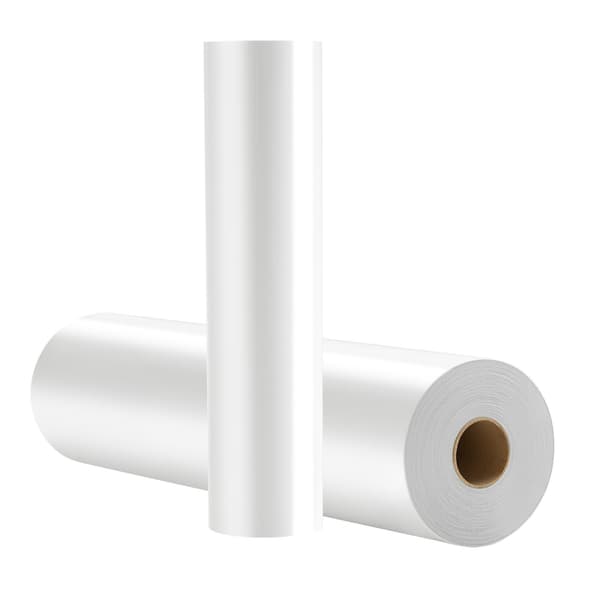 Värmeöverföringsvinylrulle, blank vit, 30 cm x 15 m