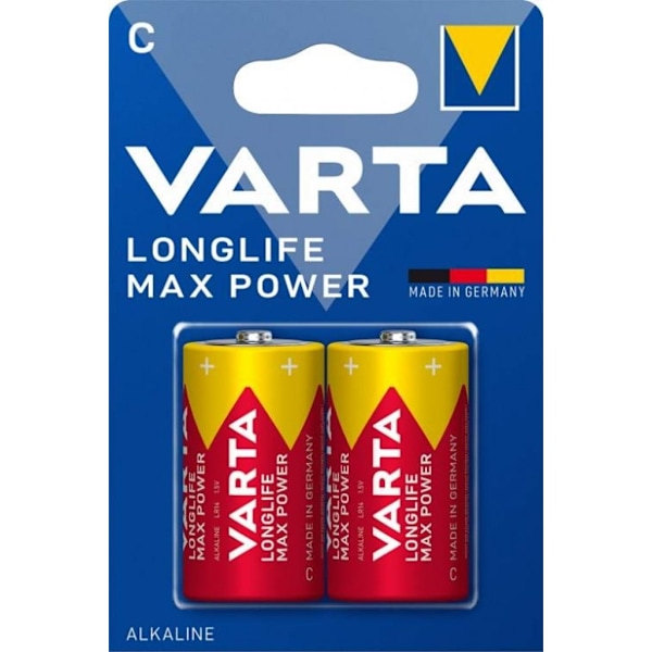 VARTA Longlife Max Power C / LR14 batteri, 2-pak