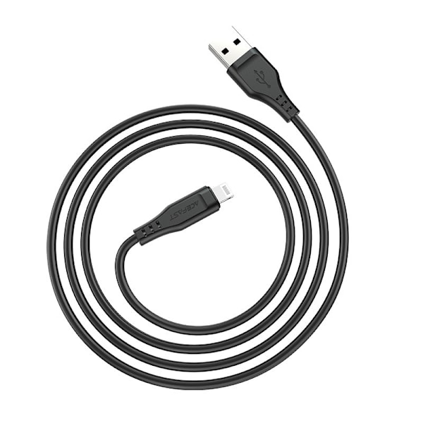 Kabel för iPhone MFI USB - Lightning 2.4A 1.2m svart