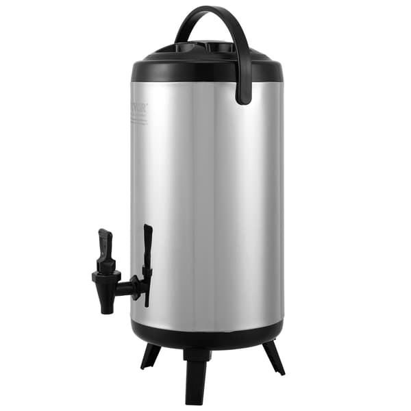 Isolerad dryckesdispenser, 2,4 gallon tapp i rostfritt stål