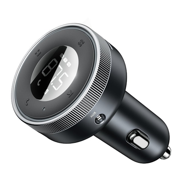 FM-sender, MP3-afspiller, LED-biloplader 2x USB Bluetooth, sort
