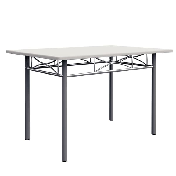 Matgrupp, 5 delar, vit, metall och MDF