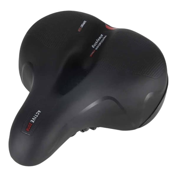 Cykelsadel, Bred skum, Reflekterende, Ventileret
