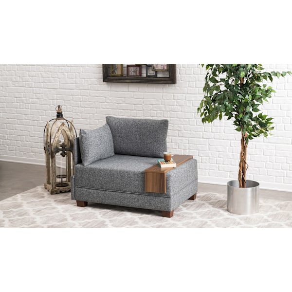1-sits Sofa Fly Fåtölj vänster - Grå