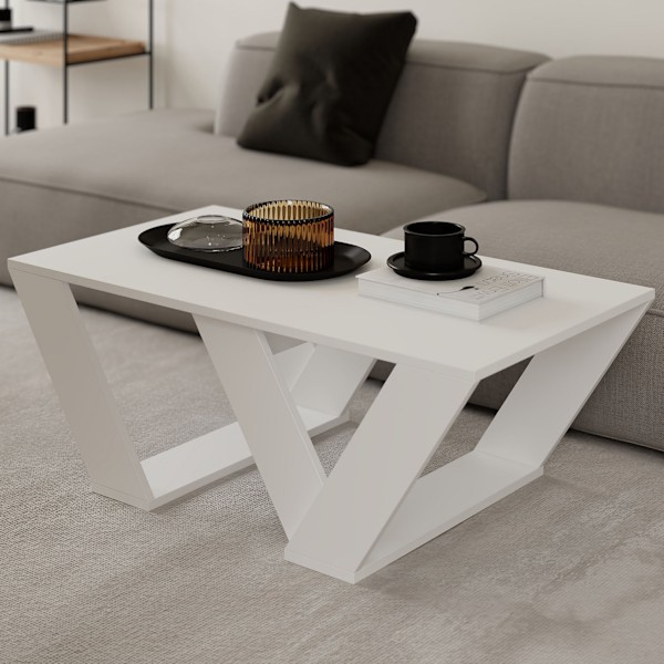 Soffbord Pipra - Vit