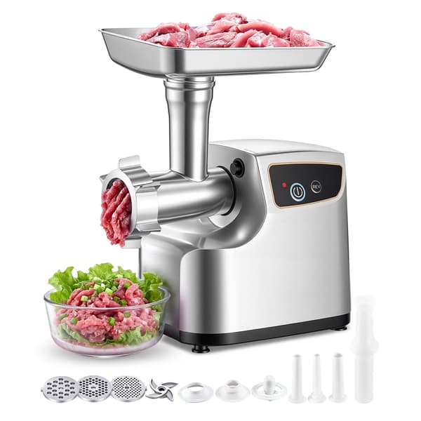 Elektrisk köttkvarn, 700W, 2,3 kg min, korvkit