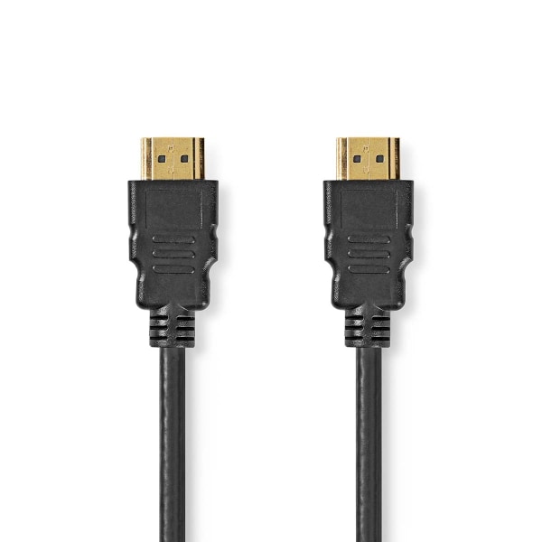 Premium High Speed ​​HDMI ™ kabel med Ethernet | HDMI™ Kontakt | HDMI™ Kontakt | 4K@60Hz | 18 Gbps | 0.50 m | Rund | PVC | Svart | Label