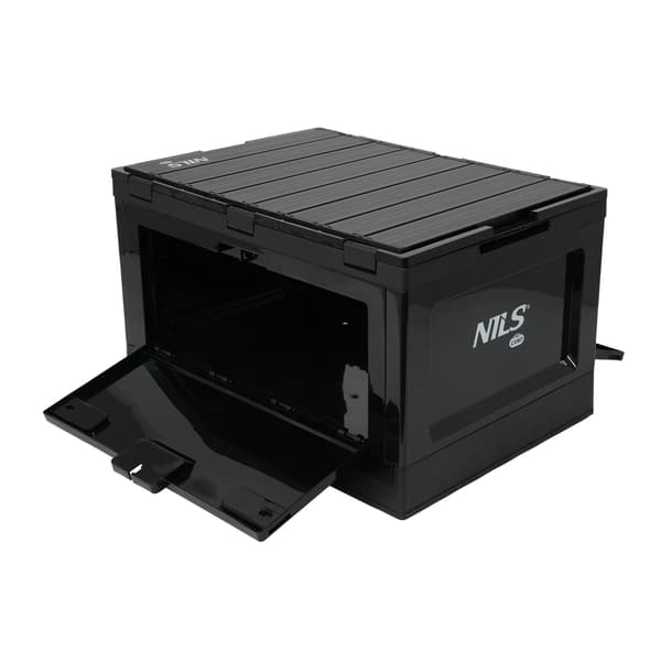 Fällbar campinglåda med lock, 50L, 2-i-1