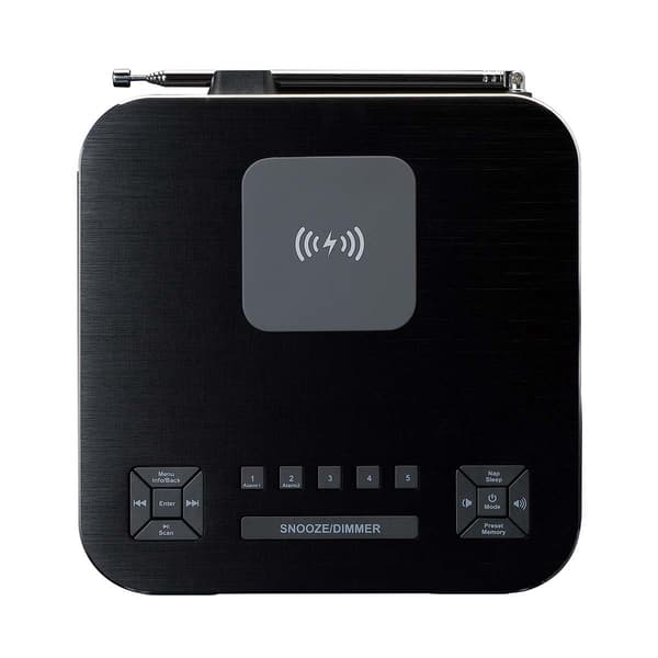 DAB+ Bluetooth-clockradio med trådløs opladning