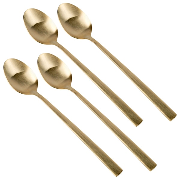 Cocktailskeer af guldstål 4 stk.