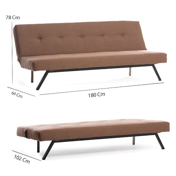 3-Pers Sovesofa Zola - Brun