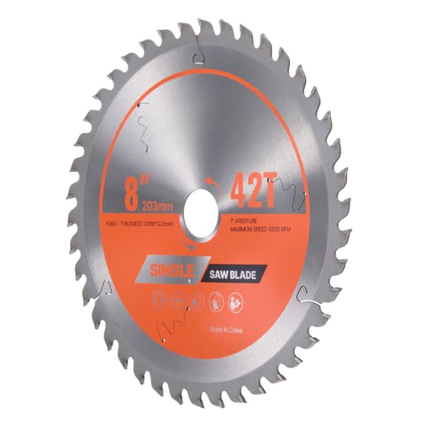 8 tums 203 mm cirkelsågblad, 42T, 25,4 mm spindel