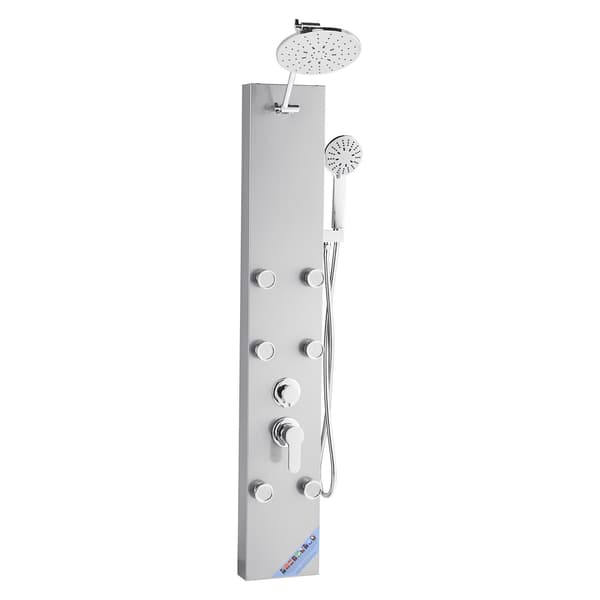 Duschtorn, regndusch, 122 cm, 6 jetstrålar, handhållen