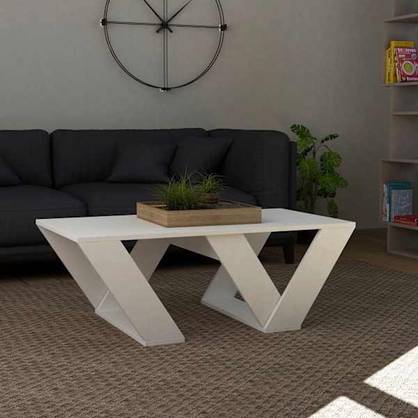 Soffbord Pipra - Vit
