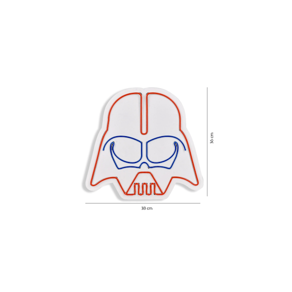Koristeellinen muovinen led-valaistus Darth Vader - punainen sininen