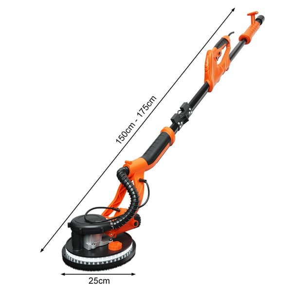 Elektrisk gipsslip 750W, 225mm, dammutsug