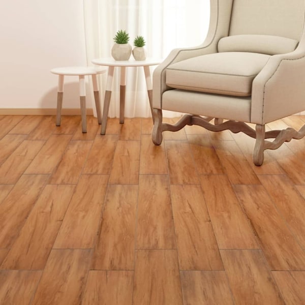 Listoni autoadesivi in ​​PVC 5,21 mq 2 mm Olmo naturale