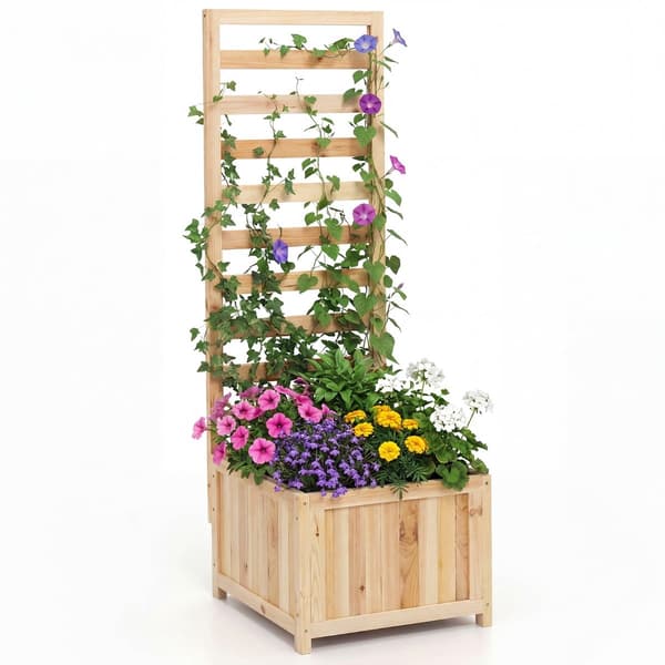 Trækrukke med espalier og drænhuller