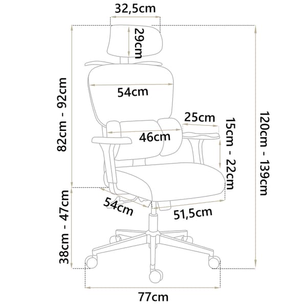 Sofotel Talin Micro Mesh -toimistotuoli - musta