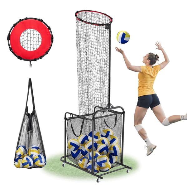 Volleyball Setter Træningsnet, Justerbar Højde, Hjul