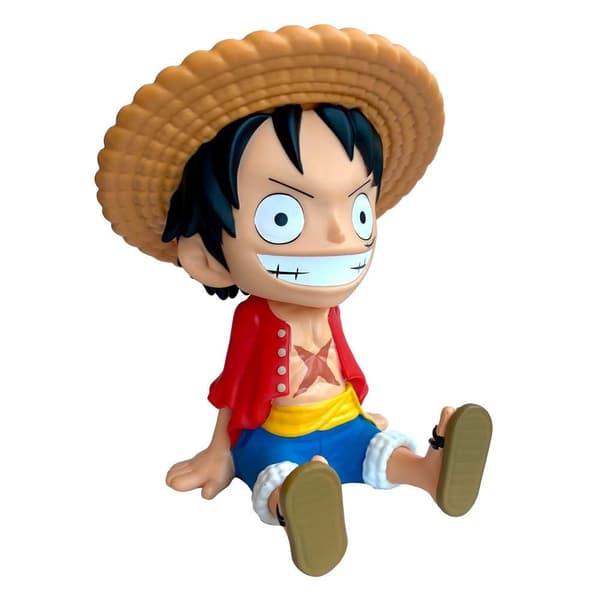 En stycke Luffy pengalådafigur, 18 cm samlarleksak