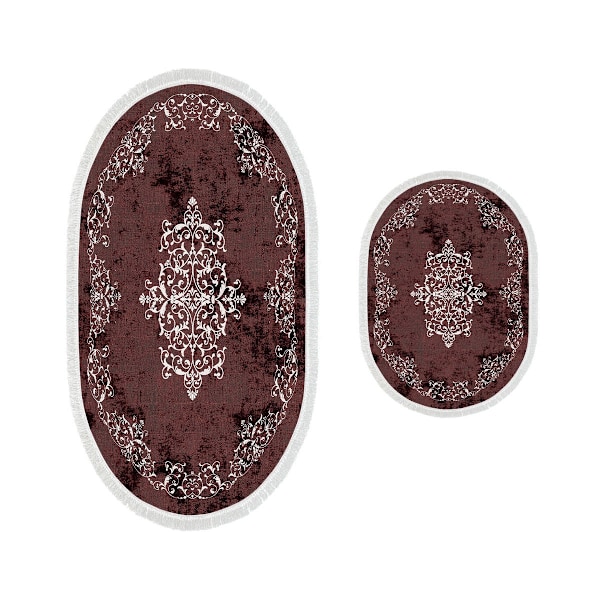 Kylpymattosetti (2 kpl) 410616 - O - Claret Red