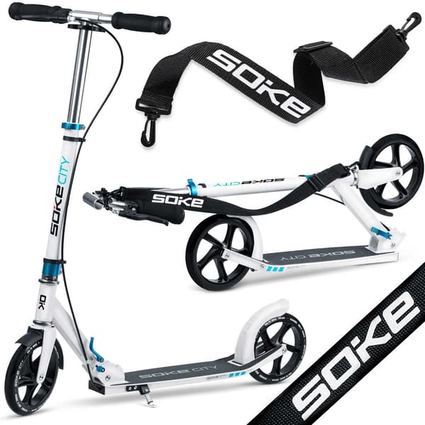 Vit SOKE CITY sparkcykel