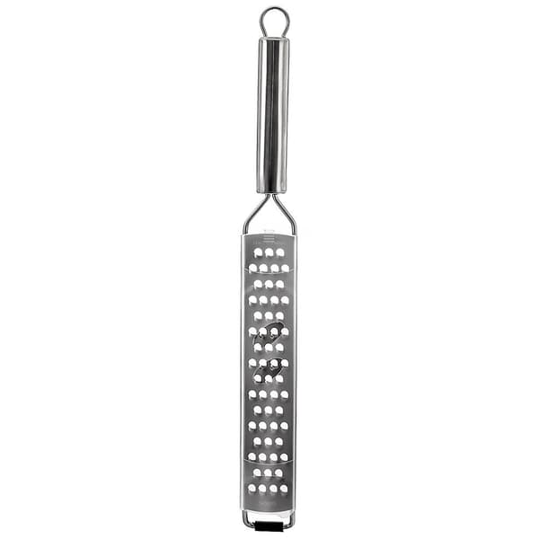 Platt rivjärn 38 cm - Rostfritt stål för rotfrukter & ost