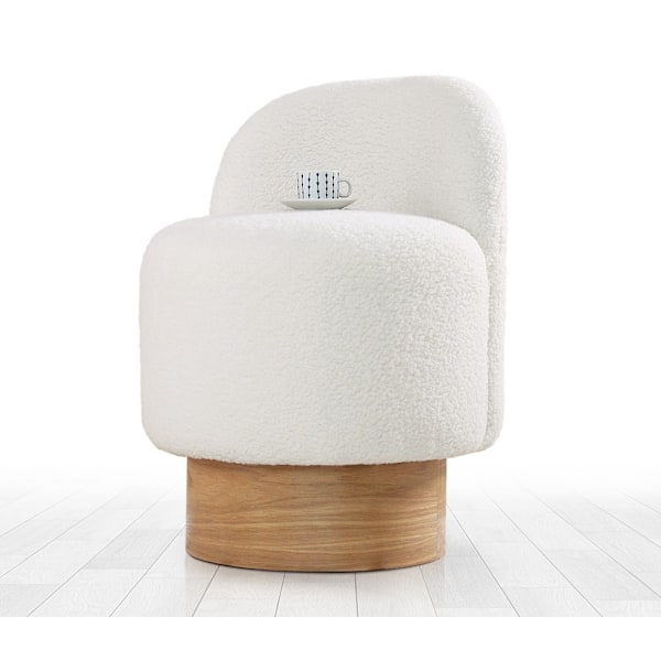 Pouff Monre Teddy - valkoinen