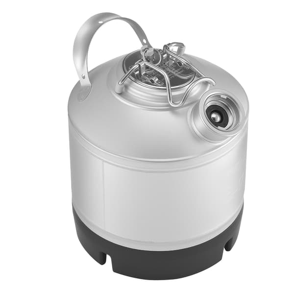 Rengöringsfat för ölledning, 6,5 l, D-koppling, 304 SS