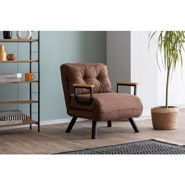 1-sædet sovesofa Sando Single - lysebrun