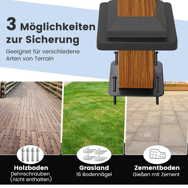 3,6 x 3 m pergola med infällbart tak Vattentätt Stabil Vintertät Gazebo Grå