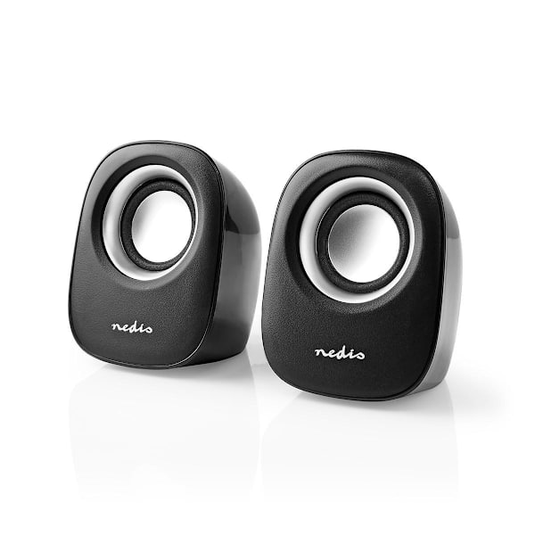 PC-højttaler | 2.0 | 12 W | 3.5 mm Hanstik | USB Drevet | Volumenkontrol