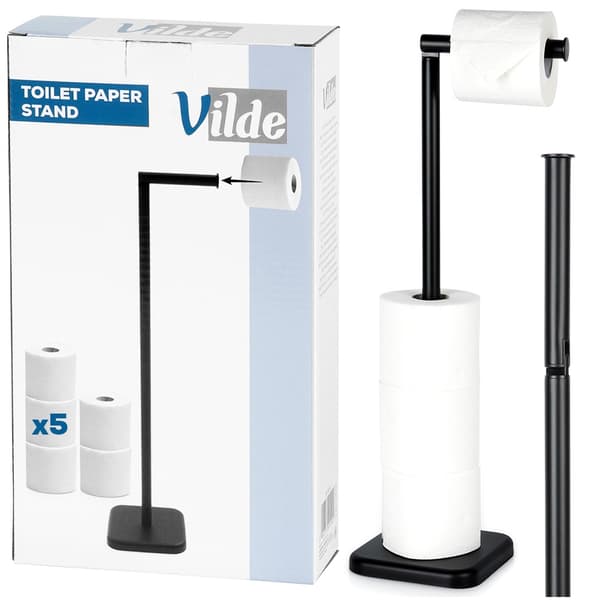 WC-paperiteline, musta, 56 cm