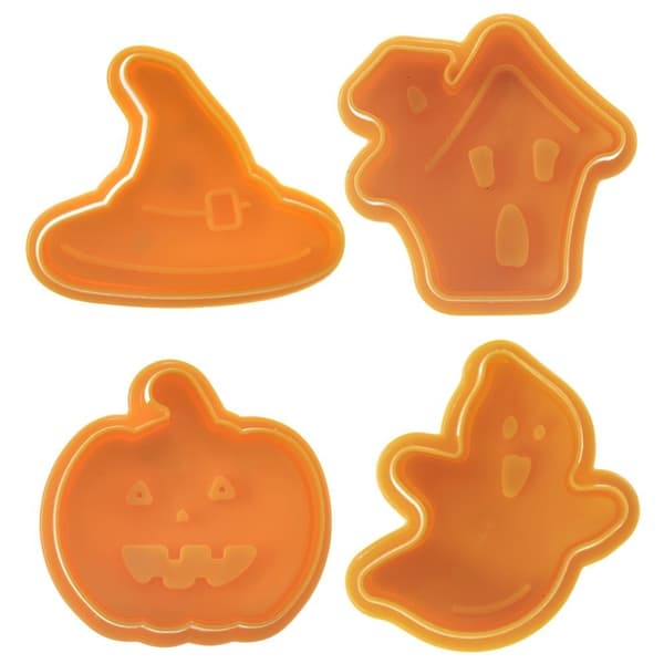 Halloween bageforme: Sæt med 4 og mønsterstempel