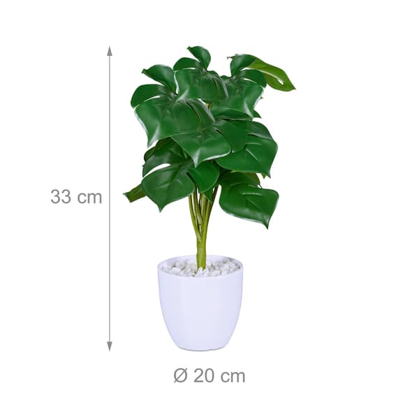 Monstera konstgjorda växtset om 2