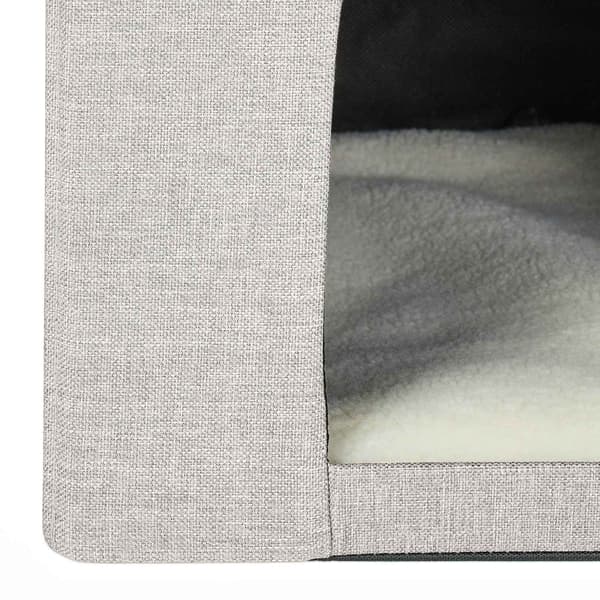 Sammenklappelig kattepit beige