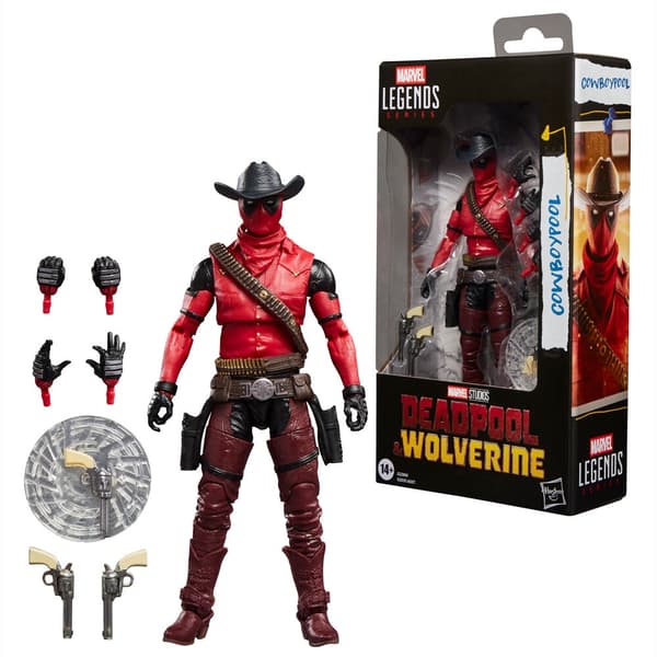 Marvel Legends -sarjan Deadpool ja Wolverine Cowboypool -figuuri 15 cm