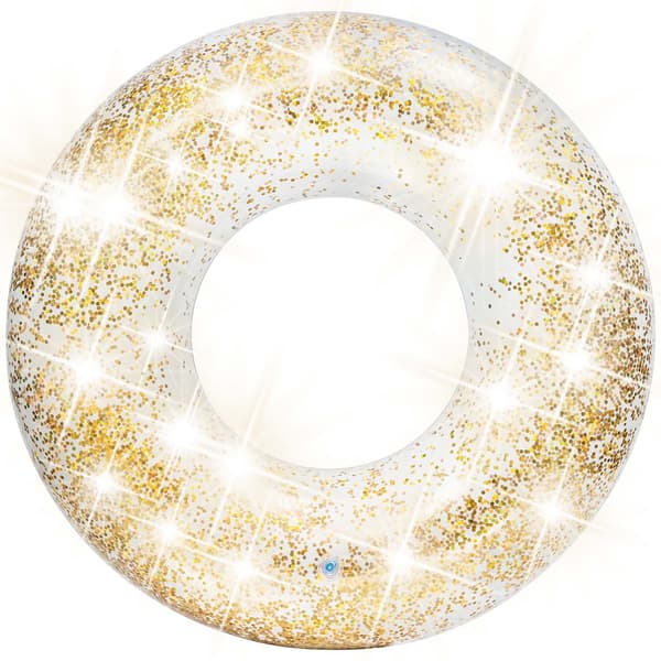 INTEX 56274 glittrig simring, rosa
