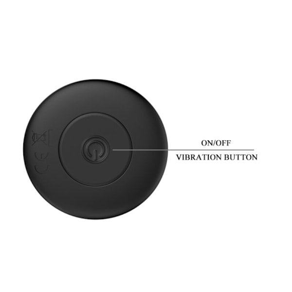 Mr Play - genopladeligt sort vibrator analstik