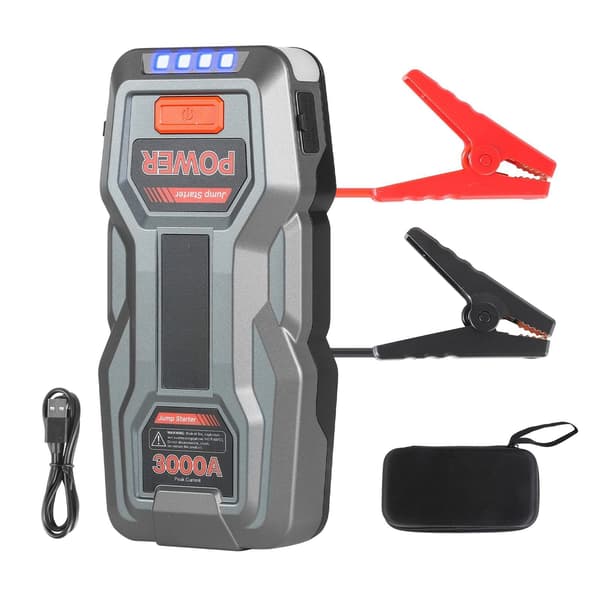 Bilstartare 3000A Peak, 12V 16000mAh Powerbank