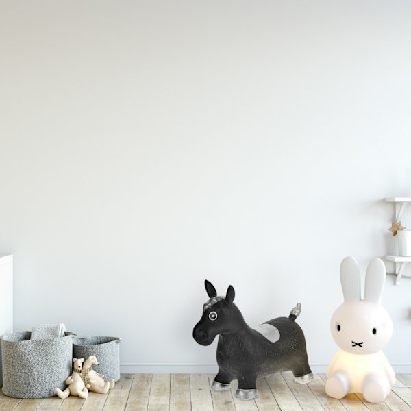 Bouncy Animal Häst i svart