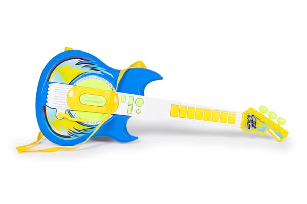 Elektrisk guitar mikrofon stativ sæt til børn mp3 - blå