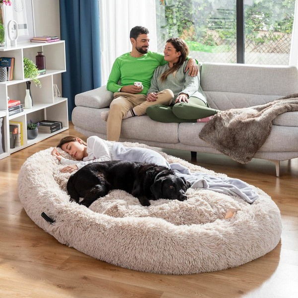 Hundeseng til mennesker | Human Dog Bed XXL InnovaGoods Beige