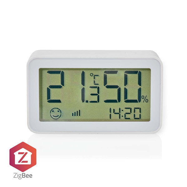 SmartLife Klimasensor | Zigbee 3.0 | Batteri | Android™ / IOS | Hvid